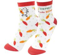 Sheepworld Zaubersocken mit Motivdruck "Volle Möhre" | Damensocken, Größe 36-40, mehrfarbig | Geschenk Ostern, Osternest, für Sie | 48577