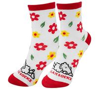 Sheepworld Zaubersocken mit Spruch "Relax" | Damensocken, Rot, Geschenkartikel | 80% Baumwolle, 15% Nylon, 5% Elastan, Größe 36-40 | 46398