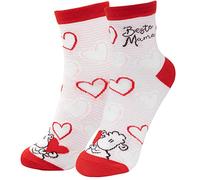 Sheepworld Zaubersocken Motiv "Beste Mama Herz" | Damensocken, Größe 36-40, gepresst geliefert | Geschenk für Mama, Muttertagsgeschenk | 46277