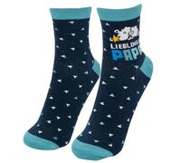 Sheepworld Zaubersocken Motiv "Lieblingspapa" | Herrensocken, als Päckchen gepresst, Größe 41-46 | Geschenk für Papa, Vatertag, Geburtstag | 73921