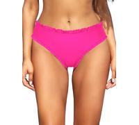 SHEKINI Damen Bikinihose Bauchweg Niedliche Rüschen Klassisch Badehose Strandhose Beach Bikini Bademode Frauen
