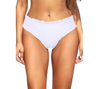 SHEKINI Damen Bikinihose Bauchweg Niedliche Rüschen Klassisch Badehose Strandhose Beach Bikini Bademode Frauen