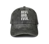 Shenbors Bestickte Best Dad Ever Mütze für Herren, für Papa Papa, Washed Black Baseball Cap Trucker Hat, Best Dad Ever (Washed Black), Einheitsgröße