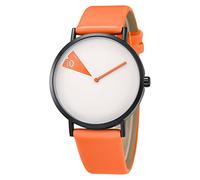 SHENGKE Creative Watch Ultra-Thin Strap Casual Fashion Quartz Minimalist Watch Orange