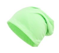shenky Neon grüner Jersey Beanie Frühlingsmütze Mütze Long Beanies Slouches Herren Damen Kinder Unisex dünne Sommermütze