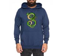 Shenron Nerd Herren Hoodie One Goku Dragon Master Son Ball Vegeta Turtle Roshi Piece Golds Db, Farbe:Dunkelblau;Größe:XL