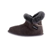 Hausschuh SHEPHERD "Shepherd Hausschuhe Leder", Damen, Gr. 36, grau (asphalt), Leder, Schuhe Hausschuh (51875402-36) asphalt