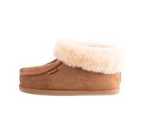 Shepherd of Sweden - Lena Lammfell-Hausschuhe - Damen - 100% Echtes Lammfell - Bequem - Weich und warm - Flauschig - Chestnut - Größe 38