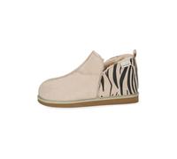 Hausschuh SHEPHERD "Shepherd Hausschuhe Leder", Damen, Gr. 36, beige (beige, schwarz), Leder, casual, Schuhe (40085633-36) beige, schwarz