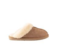 Shepherd of Sweden Damen Hausschuh Jessica mit Gummisohle Kastanie Größe 42