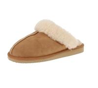 Shepherd of Sweden Damen Hausschuh Jessica mit Gummisohle Kastanie Größe 42