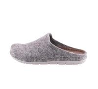 Shepherd of Sweden - Annsofie Wollhausschuhe - Damen - 100% Wolle - Schlupfmodell - Pantoffeln - Gummisohle - Memory Foam - Grey - Größe 40