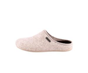 Shepherd of Sweden - Cilla Wollhausschuhe - Damen - 100% Wolle - Schlupfmodell - Pantoffeln - Gummisohle - Beige - Größe 38