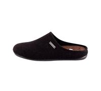 Shepherd of Sweden - Cilla Wollhausschuhe - Damen - 100% Wolle - Schlupfmodell - Pantoffeln - Gummisohle - Black - Größe 36