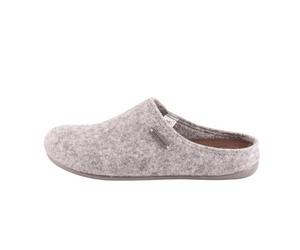 Shepherd of Sweden - Cilla Wollhausschuhe - Damen - 100% Wolle - Schlupfmodell - Pantoffeln - Gummisohle - Grey - Größe 38