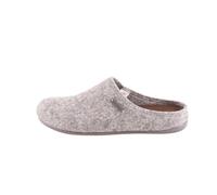 Shepherd of Sweden - Jon Wollhausschuhe - Herren - 100% Wolle - Schlupfmodell - Pantoffeln - Gummisohle - Grey - Größe 45