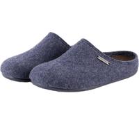 Shepherd of Sweden - Jon Wollhausschuhe - Herren - 100% Wolle - Schlupfmodell - Pantoffeln - Gummisohle - Navy - Größe 45