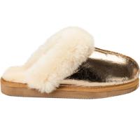 Hausschuh SHEPHERD "Shepherd Hausschuhe Leder", Damen, Gr. 38, gold, Leder, Schuhe Hausschuh (84104515-38) gold