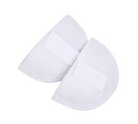 SHERCHPRY 1 Paar Selbstklebende Schulterpolster aus Weißem Schwamm 1cm Dünn Wiederverwendbar für Damen Anzugkleidung Passend bei Schmalen Schultern