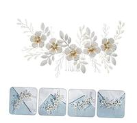 SHERCHPRY 1 Stück Blumenblatt Haarkamm für Braut und Damen Eleganter Haarschmuck für Hochzeiten Tänze und Besondere Anlässe Bequem und Einfach zu Tragen Stilvolles Einzigartiges Design