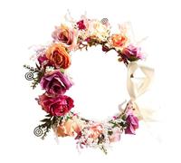 SHERCHPRY 1 Stück Blumenkranz für Damen Verstellbares Haarschmuck Accessoire für Hochzeiten Festivals und Besondere Anlässe Haarband mit Künstlichen für Bräute