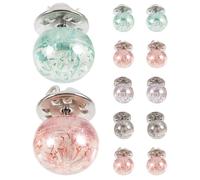 SHERCHPRY 10er Set Vintage Perlen-Broschennadeln aus Kunststoff & Metall, wiederverwendbare Hemd- & Jeansknöpfe ohne Nähen, elegante Anstecknadeln für Damen, vielseitig für Alltag & Fest