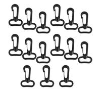 SHERCHPRY 15 Stück Drehbare Kunststoff Karabinerhaken für Handtaschen und Rucksackriemen Abnehmbare Schnappverschlüsse Leichte Robuste Drehbeschläge für Reisen und Outdoor