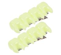SHERCHPRY 2 Stück Neon Grüne Zahn Haarklammern für Kurze Haare Dekorative Halloween Haarspangen mit Zahnfeen Design Langlebige Clips für Kostüm und Partyzubehör