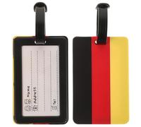 SHERCHPRY 2stücke Gepäckanhänger Deutschland Flagge Wiederverwendbare Kofferetiketten Praktisches Reisezubehör Zur Identifikation Von Gepäck Für Reisen Und Kreuzfahrten