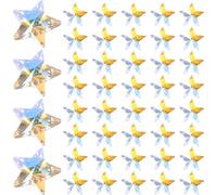 SHERCHPRY 45 Stück Sternförmige Glasstern Charme 10mm Glänzende Selbstgemacht Schmuckanhänger für Armband und Halskettenherstellung Leichtes Zubehör mit Glatter Oberfläche