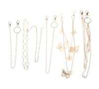 SHERCHPRY 5 Stück Goldene Schmetterling Taillenkette Damen 5 Stück Bauchketten Körperschmuck Festival Sommer Accessoires