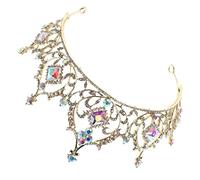 SHERCHPRY Geburtstagskrone Kristall-brautkrone Elegante Haarschmuck für Brautfrisur und Hochzeitskleid Accessoire für Party