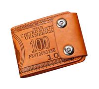 SHERCHPRY Herrengeldbörse Aus Robustem Leder Kleines Vintage Portemonnaie Mit Doppeltem Druckknopfverschluss Tragbare Bifold Geldbörse Für Männer Modisch Und Vielseitig Für Alltag Und Freize