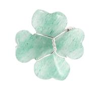 SHERCHPRY Kristall Kleeblatt Ring Damen Vierblättriger Glücksklee aus Kristall Filigraner Fingerring Silber Glücksbringer Schmuck für Valentinstag und Alltag