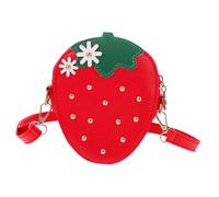 SHERCHPRY Mädchen Erdbeer Umhängetasche Mit Weichem Langlebigem Stoff Verstellbarem Tragegurt Geeignet Für Shoppingtouren Und Freizeit