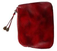 SHERCHPRY Münzgeldbörse Aus Rindsleder Kleine Damen-kleingeldbörse Mini-münzgeldbörse Tragbar Für Münzen Scheine Fahrkarten Praktisch Und Langlebig