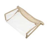 SHERCHPRY Portabler Kosmetiktasche Schminktasche mit Reißverschluss Große Kapazität Reise Kulturbeutel für Damen Vielseitige Toilettenartikel Aufbewahrungstasche in Khaki Glatte Oberfläche