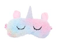 SHERCHPRY Schlafmaske Aus Plüsch Mit Einhorn-motiv Augenmaske Zum Schlafen Für Damen Und Mädchen Bequemer Augenschutz Für Reisen Hause Waschbar Und Hautfreundlich