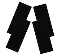 SHERCHPRY Silikon Schuhsohlenpolster 4 Stück Selbstklebend Rutschfest Verschleißfest Schwarz 250x100x1mm Sohlenschutz für Sneaker und Flache Schuhe Fußschutz Antirutsch Pads