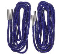 SHERCHPRY Strassbesetzte Runde Schnürsenkel Glitzernde Langlebige Baumwollkordeln als Ersatz für Sneaker Hoodie Sweatpants-kordeln in Blau Modische Diy-schuh Accessoire-veredelung