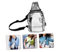 SHERCHPRY Transparente Umhängetasche Aus Kunststoff Und Durchsichtige Tasche Für Damen Stadionzugelassen Mit Verstellbarem Schultergurt Geeignet Für Kleine Gegenstände Wie Lippenstifte