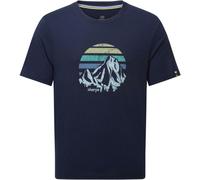 Sherpa - Bali Retro Sunset Tee - T-Shirt, Gr. XXL, blau (RatheeBlue)