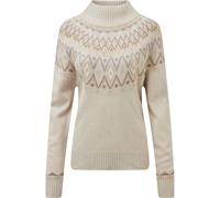 Indu Mock Neck Sweater Women S beige - Farbe ecru