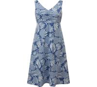 Sherpa Neha Empire Dress Shortsleeve Damen Kleid seaport blue bhodi leaf Größe L Farbgruppe blau blau Damen 48% Modal, 48% Baumwolle, 4% Elasthan