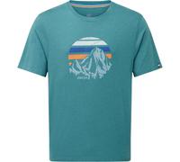 Sherpa Adventure Gear Herren Bali Retro Sunset T-Shirt (Größe XXL, blau)