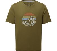 Sherpa Adventure Gear Herren Bali Retro Sunset T-Shirt (Größe XXL, gruen)