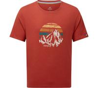 Sherpa Adventure Gear Herren Bali Retro Sunset T-Shirt (Größe XXL, rot)