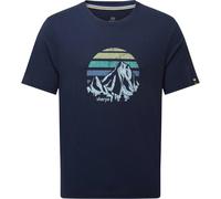 Sherpa Adventure Gear Herren Bali Retro Sunset T-Shirt (Größe XL, blau)