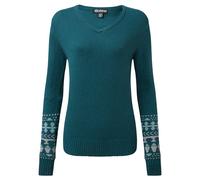Sherpa Maya V-Neck Sweater Damen Strickpullover verdigris Größe XS Farbgruppe petrol petrol Damen 38% Viskose, 35% Nylon, 22% Wolle, 5% Alpaka | Enthält nichttextile Teile tierischen Ursprungs