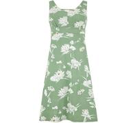 Sherpa Women's Neha Midi Dress Kleid, M, thyme lotus